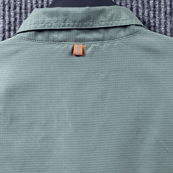 The American Outdoorsman Mens Fishing Shirt XL Green Vented Back Ripstop Fishing - Picture 10 of 16